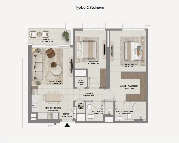 2 Bedroom